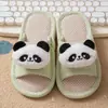 Pantuflas para Niños Niños Niñas Pantuflas de Bebé Zapatos para el Hogar Padre-Hijo Antideslizantes para Interiores Anticaídas de Lino Suela Suave Pantuflas de Niña