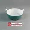 A8 Melamina Patrón de Tela Simple Verde Vajilla Plato para Fondue Plato de Res y Cordero Plato para Barbacoa Plato para Plato de Fondue Plato de Rollo de Res Graso