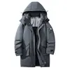 Chaqueta de algodón gruesa de longitud media para invierno 2026 con capucha para exteriores estilo pareja de montañismo abrigo de algodón cálido y térmico ropa de trabajo