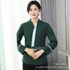 Ropa de trabajo de limpieza de propiedades Manga larga Otoño e Invierno Traje de limpiadora de habitación de hotel para mujer Tía PA Engrosado