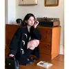 Elegante abrigo corto de lana con botones de cuerno para mujer, nuevo diseño otoño/invierno, acolchado y engrosado, adecuado para figuras petite