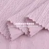 Tecido jacquard de diamante vertical 280g TC poliéster malha padrão ondulado malha de cabos pequenos para moda e roupas infantis