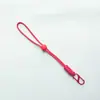Cordão de Celular de Cor Sólida, Tira Curta de Pulso Trançada, Chaveiro, Portátil para Caminhada ao Ar Livre, Tira Ajustável Resistente à Água