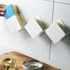 Cozinha estilo japonês almofada de armazenamento rack de aço montado na parede sem punção esfera de drenagem rack esponja pia rack de armazenamento