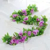 Decoração Envolvente para Duto de Ar Condicionado de Trepadeira Rosa em Shopping Center, Flores Simulando Cachoeira, Flores de Seda, Flores Artificiais, Decoração com Flores Artificiais