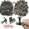 Tornillo para Matrícula de Coche Pieza de Hierro, Tornillo Autorroscante Base Hebilla de Fijación, Clip de Fijación Metálico, Clip Metálico en Forma de U