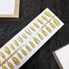 Puntas de Uñas Artísticas Simples Transparentes Estilo Ojo de Gato Anchas Tiras Pre-hechas 30 Piezas Por Tamaño Uñas Portátiles Fábrica Directa Personalización