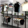 Estanterías para Tiendas de Ropa, Exhibidores, Exhibidores de Pared, Estanterías Isla de Pared Combinables Libremente, Percheros para Ropa de Hombre y Mujer