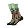 Planet Cotton Calcetines de Dibujos Animados Anime Transfronterizos Calcetines de Algodón Personalizados Nuevos Calcetines de Algodón de Moda Star Wars Calcetines de Algodón de Caña Media Tendencia Europea y Americana