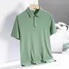 21 Cores Camiseta Polo Masculina de Manga Curta Poliamida Ice Silk Sem Costura Camiseta Polo Masculina de Alta Qualidade Camiseta Polo Masculina de Manga Curta