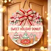 Letrero de puerta de madera impreso para productos nuevos transfronterizos, letrero redondo de bienvenida, colgante decorativo para puerta de Halloween de comercio exterior para Amazon