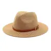 Chapéu de Palha Europeu e Americano da Amazon Chapéu Jazz Feminino Moda Palha Primavera e Verão Proteção Solar Chapéu de Sol Comércio Exterior