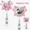 Venta Caliente Transfronteriza Extractor de Fácil Tracción Pinza para Insignia de Enfermera de Acrílico Hebilla Telescópica Clip de Cocodrilo Giratorio