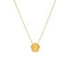 Traje de joyería de flor de cinco hojas elegante y sencillo con trébol, láser, titanio, acero, flor de ciruelo, moda, todo en uno, joyería de moda roja en línea