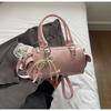 Bolsa Retrô Feminina 2025 Nova Primavera Simples Versátil Bolsa Boston Estilo Estrangeiro Bolsa de Ombro