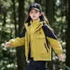 Chaqueta 3 en 1 para Niñas Estilo Primavera/Otoño Ropa Exterior Desmontable con Bloques de Color para Niños Ropa Impermeable para Exteriores y Montañismo para Niños Medianos/Mayores