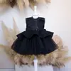 Vestido Brillante de Comercio Exterior para Cumpleaños, Vestido de Princesa para Niñas, Vestido de Dama de Honor para Bodas, Vestido para Actuación de Piano de Niñas, Vestido de Año Nuevo