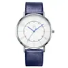 Reloj SHENGKE SHENGKE K8056 Esfera Doble Escala Simple Retro Movimiento de Cuarzo Resistente al Agua