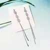 Aretes Cuadrados Huecos Cadena de Borlas Elegantes Dulces Fiesta de Banquete Transfronterizos temu Venta Caliente Aretes Largos