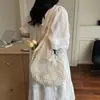 Bolso de Malla Tejida con Corte Estilo Perezoso para Mujer 2025 Nuevo Versátil para Viajar al Trabajo Bolso de Hombro Gran Capacidad Bolso de Playa
