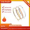 Pulseira da Moda Mais Vendida do AliExpress DIY Personalizável Privada Gravação Letra Inglesa Pulseira em Forma de C Pulseira Aberta