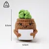 Plantas Engraçadas Transfronteiriças Transfronteiriças Energia Positiva Plantas em Vasos Boneca de Amor Crochê de Lã Feita à Mão Enfeites