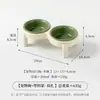 Cuenco de color sólido con borde invertido y soporte elevado para cuenco Cuenco de cerámica para gato cuenco para perro Cuenco para mascotas de alto valor Cuenco para comer y beber anti-vuelco