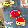 Lindo muñeco de peluche pequeño animal llavero colgante broche creativo divertido colgante niña mochila bolsa colgante decoración
