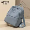 Bolsa de Viagem para Computador da Moda, Mochila Escolar para Estudantes, Mochila Feminina Simples com Múltiplos Compartimentos, Bolsa Casual de Nylon Repelente à Água