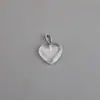 Piedra Natural Shixi Colgante Corazón de 20 mm con Forma de Corazón Cristal de Piedra Natural Accesorios de Collar Corazón Melocotón Colgante de Ágata