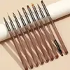 Set de Brochas para Uñas Línea Profesional Japonesa Dibujo Lineal Gradiente Barrido Pincel Pintura Cabeza Redonda Fototerapia Salón de Uñas Herramientas Especiales