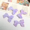 Cadena de Teléfono Móvil Multicolores con Colgantes de Lazo Color Sólido Color Brillante Chapado UV Colgante para Coche Juguete de Moda Modificación DIY Hecho a Mano