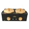 Calentador de cera de doble quemador transfronterizo WAX-5002, con control inteligente de temperatura, calentamiento de un botón y diseño de doble quemador para derretir cera