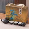 Juego de Té Kung Fu Pintado a Mano de Alta Gama Traje Tetera Xi Shi Tazón Cubierto Taza de Té Lujo Ligero Moda Nacional Caja de Regalo Regalo de Negocios