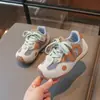 Tênis Esportivo Infantil Color Block Retrô Verão 2026 Malha Estilo Coreano Unissex Respirável Antiderrapante para Uso Externo Casual
