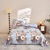 Comercio Electrónico Transfronterizo Sábana Estampada Amigable con la Piel Sábana para Cama de Dormitorio Escolar Sábana para Cama Doble del Hogar Funda de Almohada Juego de Tres Piezas Venta al por Mayor