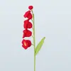 Campanilla de Viento Orquídea Hilo Acabado Hecho a Mano Flor de Orquídea de Cuatro Cabezas Estilo Ins Hogar Lujo Ligero Restaurante Decoración de Arreglo Floral