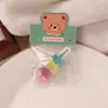 Presilha de Cabelo de Urso Fofa da Moda Presilha de Cabelo Cor de Doce Presilha Lateral Acessório de Cabelo Presilha para Franja Arco-Íris Ornamento de Cabelo para Menina