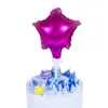 Decoração de bolo de aniversário colorida brilhante estrela de amor balão de folha de alumínio festa de panificação mesa de sobremesas peças para inserir bandeirinhas
