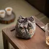 Bolsa Portátil para Armazenamento de Xícara de Chá Bolsa para Xícara Única Conjunto de Chá para Viagem ao Ar Livre Bule Gaiwan Bolsa de Armazenamento Rápida para Xícara