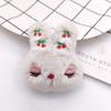 Nuevo Muñeco de Peluche de Cereza Dibujos Animados Bunny Entrecerrado Otoño Broche DIY Adorno para el Cabello Bolso Accesorios para Muñecos