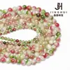 Acessórios para Contas de Cristal DIY Jinghui Redondo Natural Otimizado Verde Maçã 4-10m Joias Semi-Acabadas Material de Contas Soltas