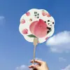 Panda de Frutas Papel de Abanico Caligráfico Creativo Atracción Turística Estilo Antiguo Fotografía Tendencia Nacional Abanico Souvenir Cultural y Creativo