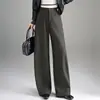 Elegantes pantalones banana de pierna ancha para mujer, nuevo estilo otoño e invierno 2026, pantalones casuales sueltos y fluidos, pantalones largos adelgazantes y versátiles para mujer