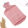Bolsa de Água Quente Portátil Compressa Quente Barriga Bolsa de Água Quente Fofa Bolsa de Mão Quente Cheia de Água Modelo Múltiplo Bolsa de Água Quente Pelúcia Cheia de Água