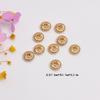 Relleno de Oro de 14K Conserva el Color Espaciadores Planos Forma de Calabaza DIY Joyería Cuentas Sueltas Accesorios Collar Pulsera Material Espaciador de Cuentas