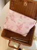 Bolsa de Cosméticos Mariposa Transfronteriza, Bolsa Pequeña Fresca Portátil para Almacenamiento de Productos para el Cuidado de la Piel, Neceser de Viaje, Bolso Cuadrado de Lona, Bolso de Mano