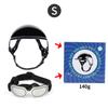 Accesorios de Gafas para Mascotas con Cascos para Perros, Protección Solar Estilo Motocicleta y Protección UV para la Cabeza, Gafas, Gafas de Sol Decorativas