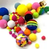 Color espuma eva molienda Bola Arcoíris perforación masaje bola pequeña accesorios suministros pistola de fascia