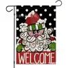 Venta Caliente de Amazon Nueva Bandera de Jardín Navideña Bandera de Bienvenida Invernal Bandera Festiva Tienda de Fábrica